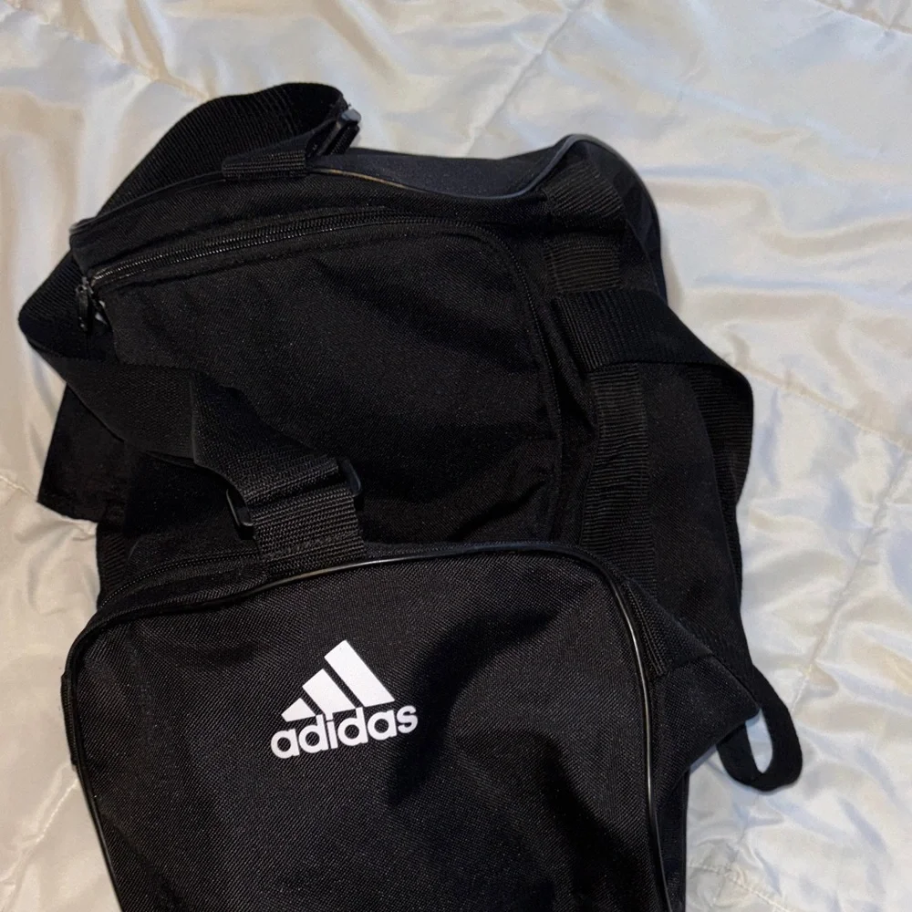 Adidas Black and White Sports Bag